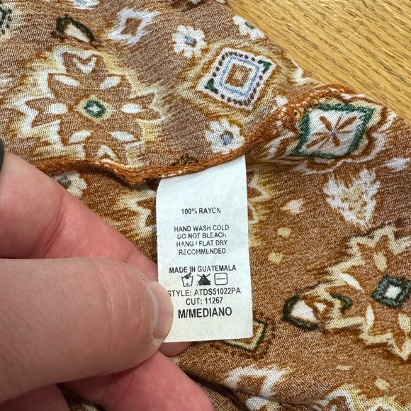 Ces Femme - Brown Floral Midi Dress - Picture 5 of 6